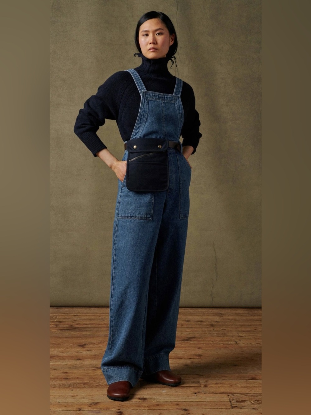 Soeur Prague Denim Wide-Leg Overalls
